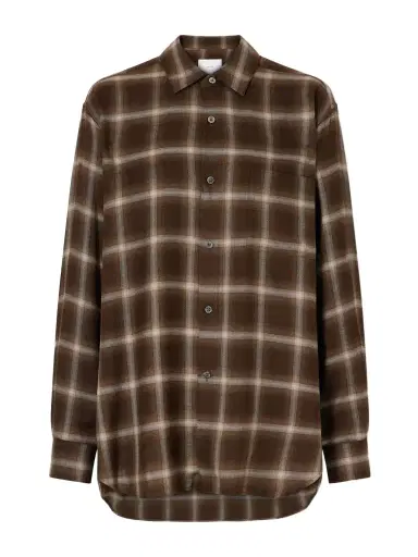 ssstein Checked Lyocell-blend Gauze Shirt | Thumbnail 1 ssstein Checked Lyocell-blend Gauze Shirt | Thumbnail 1