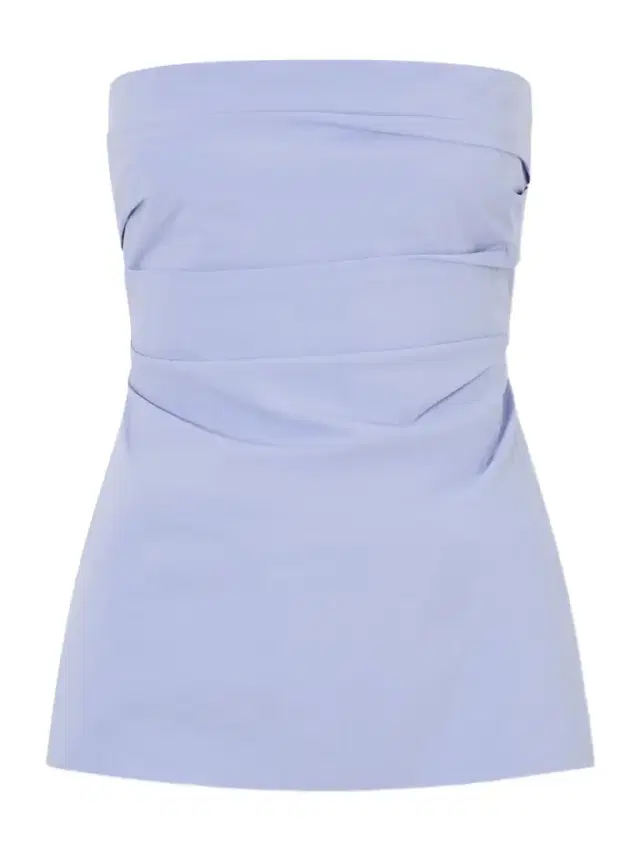 St. Agni Strapless Cotton-blend Poplin Top