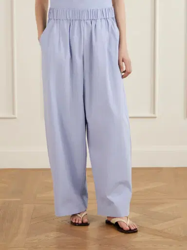 St. Agni Everyday Cotton-blend Poplin Wide-leg Pants | Thumbnail 3 St. Agni Everyday Cotton-blend Poplin Wide-leg Pants | Thumbnail 3