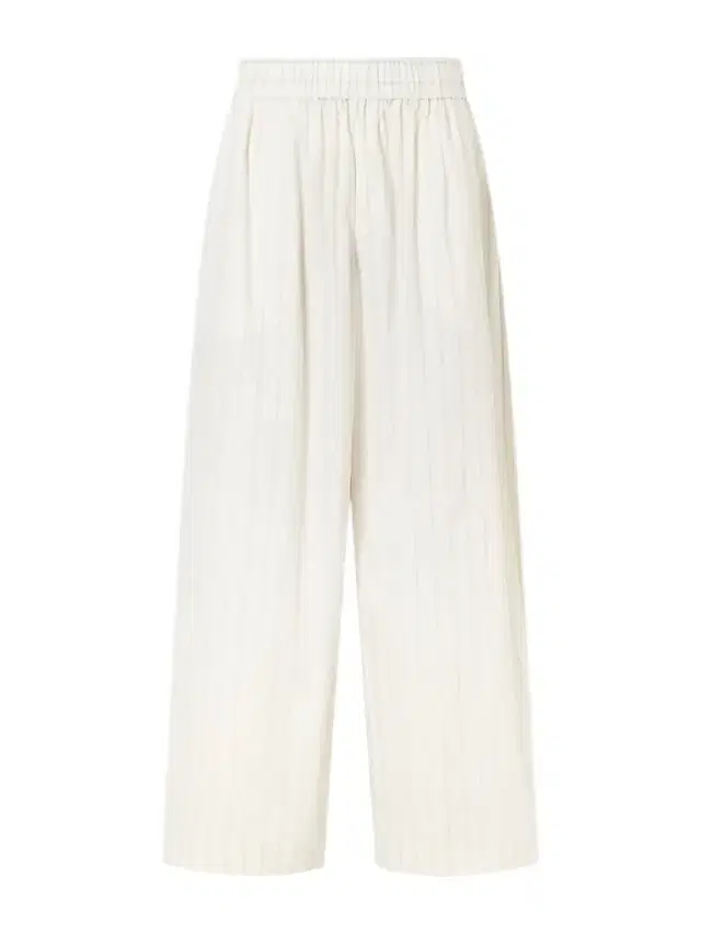 Everyday Striped Cotton-blend Poplin Wide-leg Pants