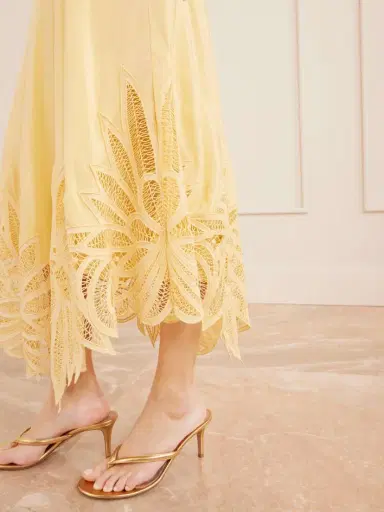 Ulla Johnson Idra Embroidered Silk Midi Dress | Thumbnail 4 Ulla Johnson Idra Embroidered Silk Midi Dress | Thumbnail 4