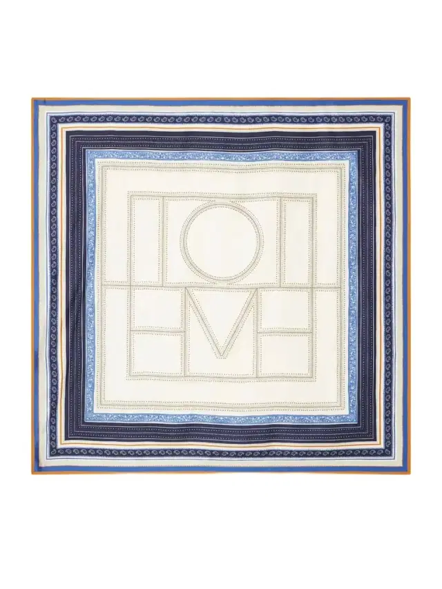 Collector Logo-print Silk-twill Scarf