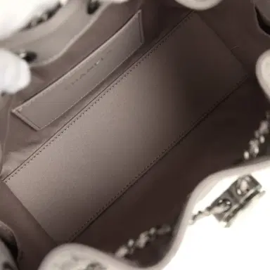 Chanel Chanel Mini 25 Hobo Bag Dark Grey Caviar Aged Ruthenium Hardware | Thumbnail 8