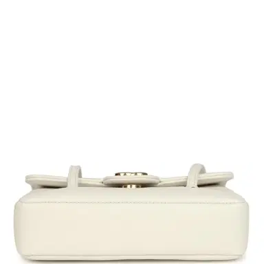 Chanel Chanel Mini Preppy Coco Clutch with Straps White Shiny Caviar Brushed Gold Hardware | Thumbnail 6 Chanel Chanel Mini Preppy Coco Clutch with Straps White Shiny Caviar Brushed Gold Hardware | Thumbnail 6