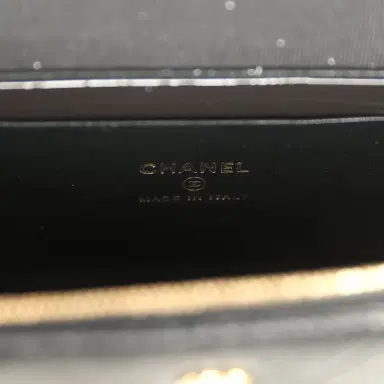Chanel Chanel Top Handle Long Vanity Case with Chain Black Grained Goatskin Gold Hardware | Thumbnail 9 Chanel Chanel Top Handle Long Vanity Case with Chain Black Grained Goatskin Gold Hardware | Thumbnail 9