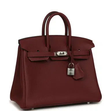 HERMÈS Hermes Birkin 25 Rouge H Togo Palladium Hardware | Thumbnail 2 HERMÈS Hermes Birkin 25 Rouge H Togo Palladium Hardware | Thumbnail 2