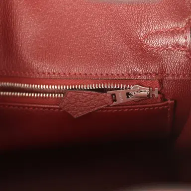 HERMÈS Hermes Birkin 25 Rouge H Togo Palladium Hardware | Thumbnail 9 HERMÈS Hermes Birkin 25 Rouge H Togo Palladium Hardware | Thumbnail 9