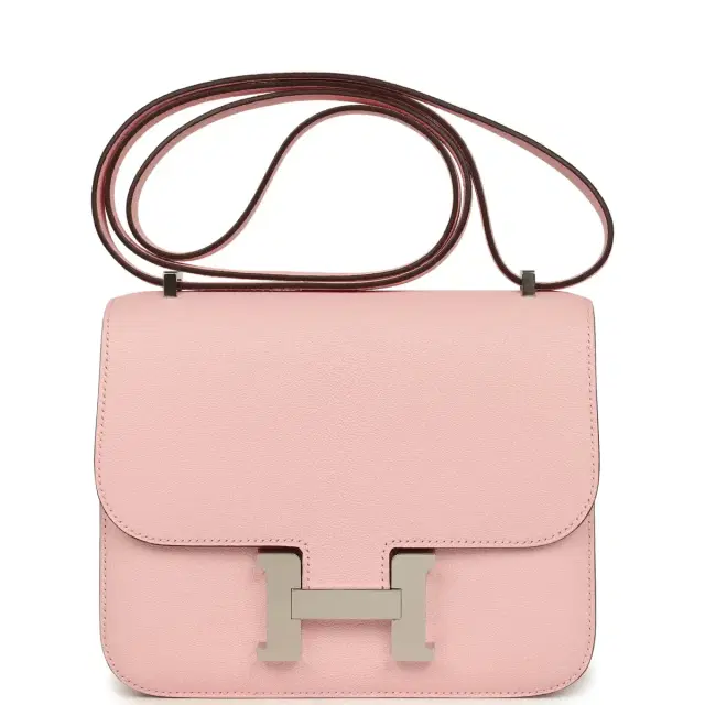 hermes Hermes Constance 18 Rose Sakura Chevre Mysore Palladium Hardware