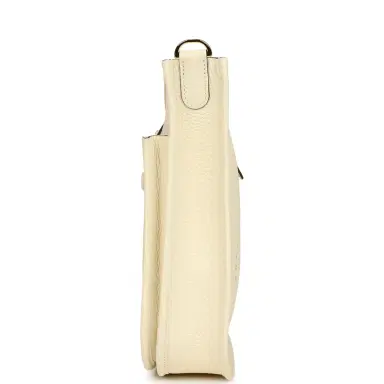 HERMÈS Hermes Evelyne 23 Cream Clemence Gold Hardware | Thumbnail 3