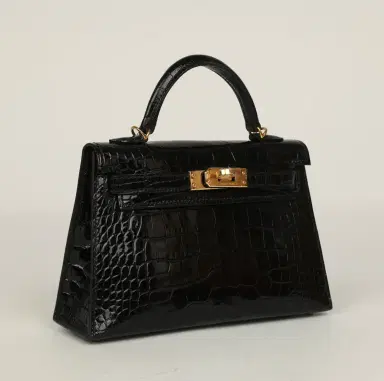 HERMÈS Hermes Kelly Sellier 20 Black Shiny Alligator Gold Hardware | Thumbnail 2 HERMÈS Hermes Kelly Sellier 20 Black Shiny Alligator Gold Hardware | Thumbnail 2