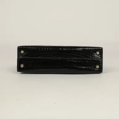 HERMÈS Hermes Kelly Sellier 20 Black Shiny Alligator Gold Hardware | Thumbnail 6 HERMÈS Hermes Kelly Sellier 20 Black Shiny Alligator Gold Hardware | Thumbnail 6