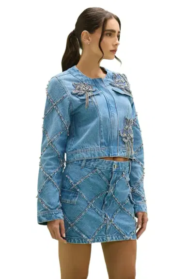 PatBo MARINA DENIM MINI SKIRT | Thumbnail 1