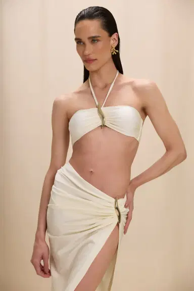 PatBo MARTINA LYCRA BUCKLE BIKINI TOP | Thumbnail 1 PatBo MARTINA LYCRA BUCKLE BIKINI TOP | Thumbnail 1