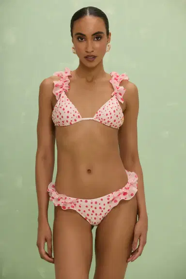 PatBo PEONY POLKA DOT BIKINI TOP | Thumbnail 2