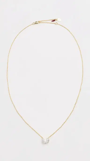Shashi Oval East To West Necklace Gold One Size | Thumbnail 4