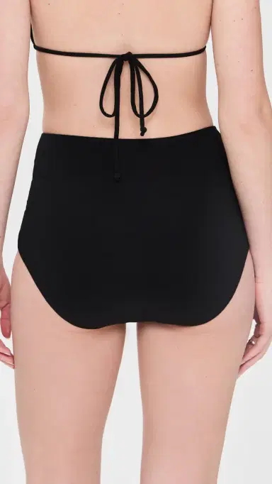 Norma Kamali High Rise Boy Short Bikini Bottoms Black | Thumbnail 3