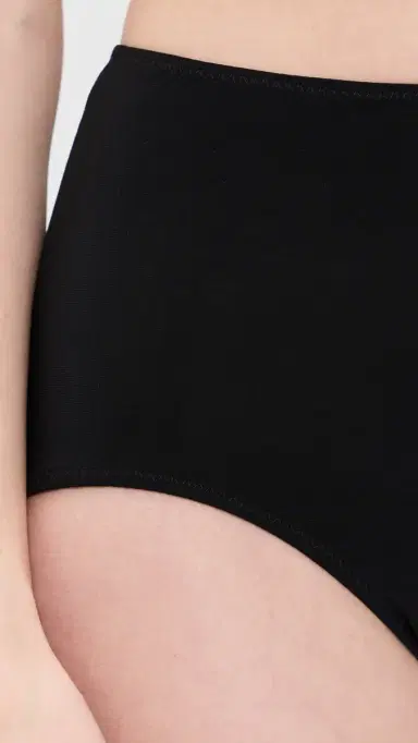Norma Kamali High Rise Boy Short Bikini Bottoms Black | Thumbnail 5