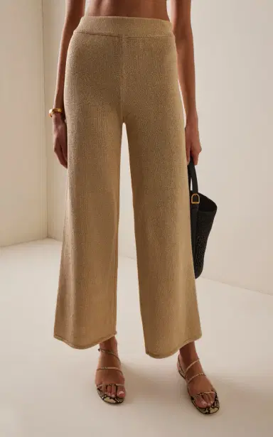 Zulu & Zephyr Exclusive La Isla Lurex Knit High-Waist Pants | Thumbnail 3 Zulu & Zephyr Exclusive La Isla Lurex Knit High-Waist Pants | Thumbnail 3
