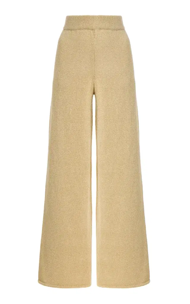Zulu & Zephyr Exclusive La Isla Lurex Knit High-Waist Pants