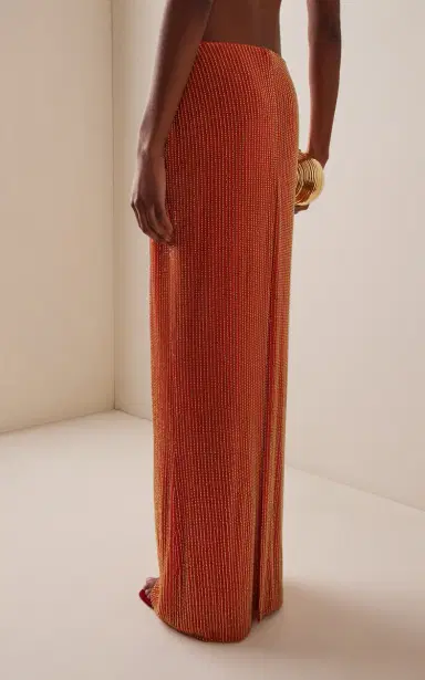 DE LA VALI Exclusive La Isla Palma Beaded Knit Maxi Skirt | Thumbnail 6