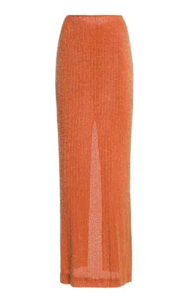DE LA VALI Exclusive La Isla Palma Beaded Knit Maxi Skirt | Thumbnail 8