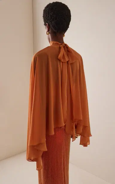 DE LA VALI Exclusive La Isla Palma Chiffon Cape and Top | Thumbnail 5 DE LA VALI Exclusive La Isla Palma Chiffon Cape and Top | Thumbnail 5