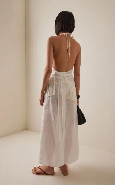 All That Remains Exclusive La Isla Josephina Fringe Lace Cotton Apron Dress | Thumbnail 4 All That Remains Exclusive La Isla Josephina Fringe Lace Cotton Apron Dress | Thumbnail 4