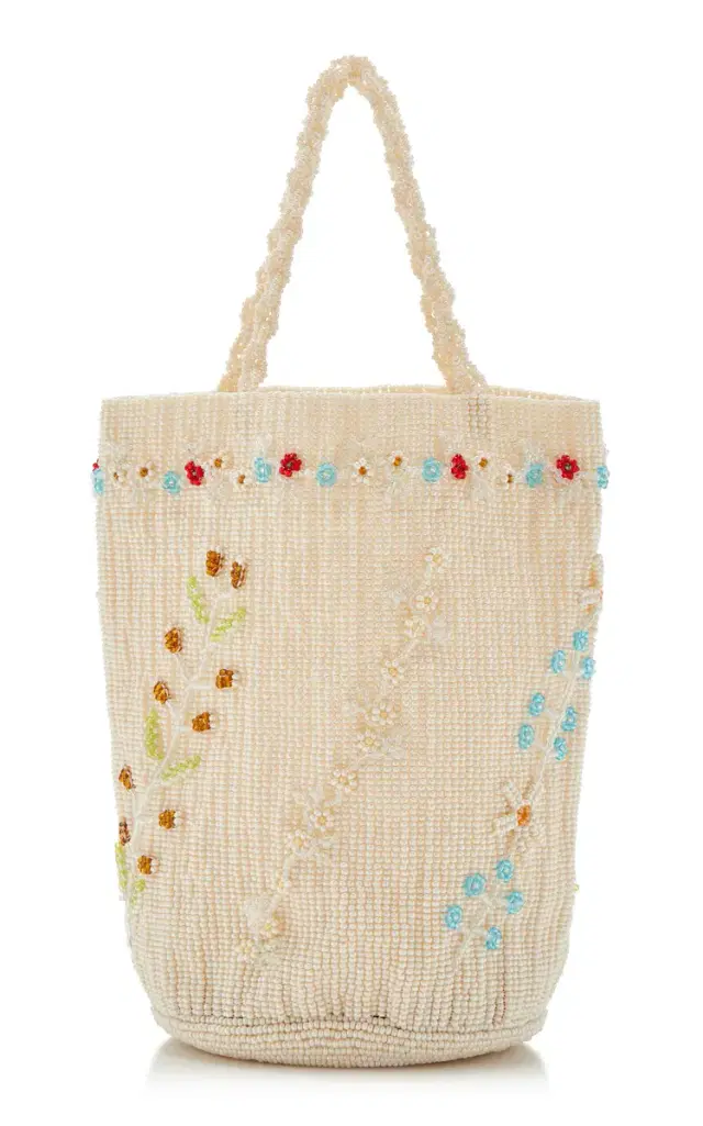 Pura Utz Exclusive La Isla Floral Beaded Pouch