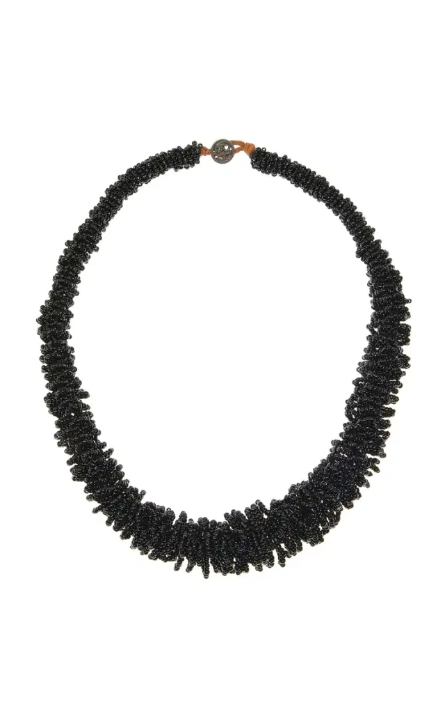 Exclusive Long Beaed Necklace Black Exclusive Long Beaed Necklace Black