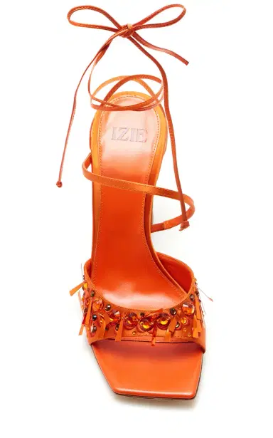 IZIE Exclusive La Isla Arno Embellished Satin Sandals | Thumbnail 3 IZIE Exclusive La Isla Arno Embellished Satin Sandals | Thumbnail 3