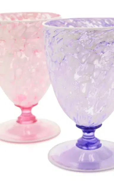 Moda Domus Exclusive La Isla Set-of-Two Murano Glass Goblets | Thumbnail 4 Moda Domus Exclusive La Isla Set-of-Two Murano Glass Goblets | Thumbnail 4