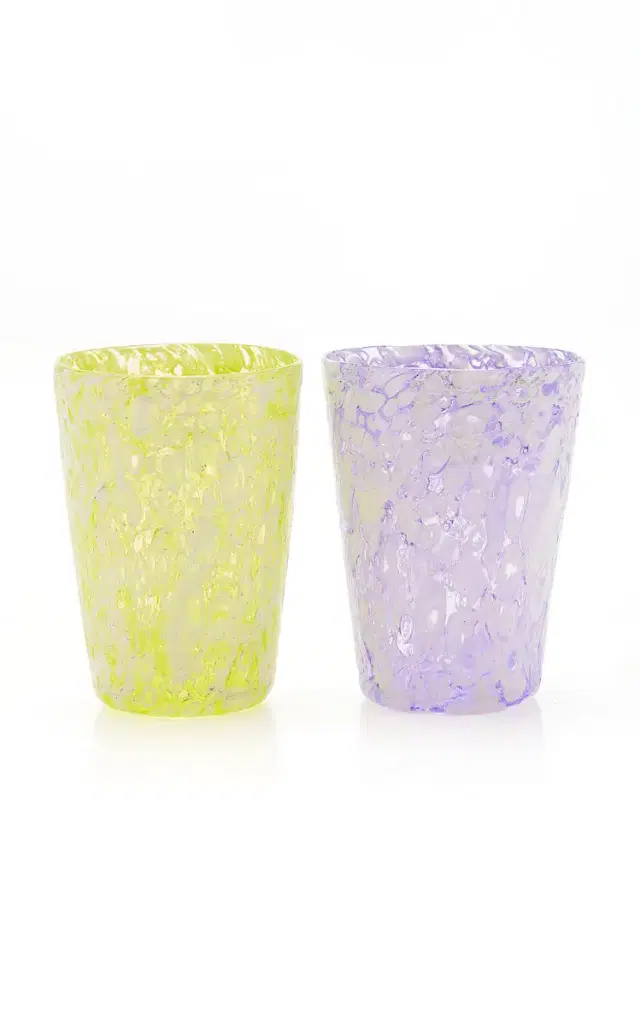 Moda Domus Exclusive La Isla Set-of-Two Murano Glass Tumblers