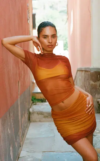 Ay Que Calor Exclusive La Isla Dafne Mesh Mini Skirt Set | Thumbnail 5 Ay Que Calor Exclusive La Isla Dafne Mesh Mini Skirt Set | Thumbnail 5