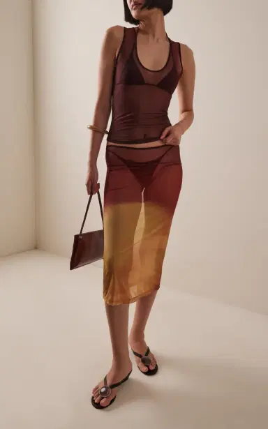 Ay Que Calor Exclusive La Isla Grazia Mesh Midi Skirt Set | Thumbnail 2 Ay Que Calor Exclusive La Isla Grazia Mesh Midi Skirt Set | Thumbnail 2