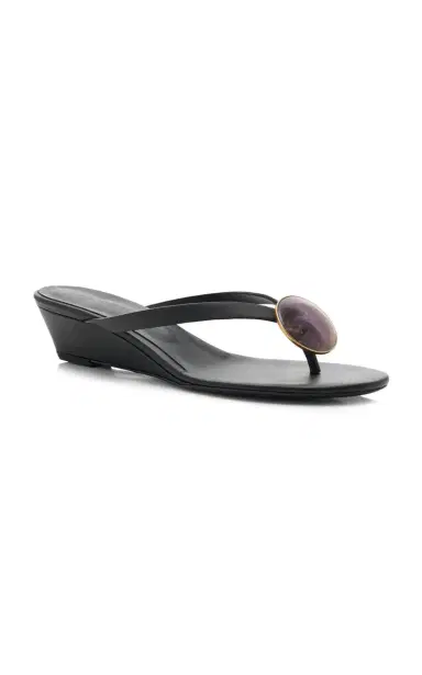 Christopher Esber Exclusive La Isla Doma Flip-Flop Wedge Leather Sandals | Thumbnail 4 Christopher Esber Exclusive La Isla Doma Flip-Flop Wedge Leather Sandals | Thumbnail 4