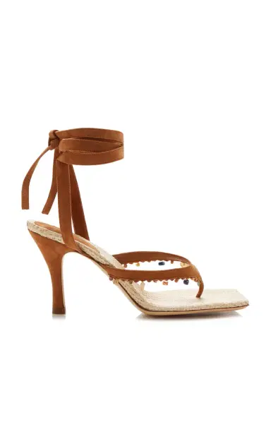 Christopher Esber Exclusive La Isla Beach Quartz Raffia Sandals | Thumbnail 6 Christopher Esber Exclusive La Isla Beach Quartz Raffia Sandals | Thumbnail 6