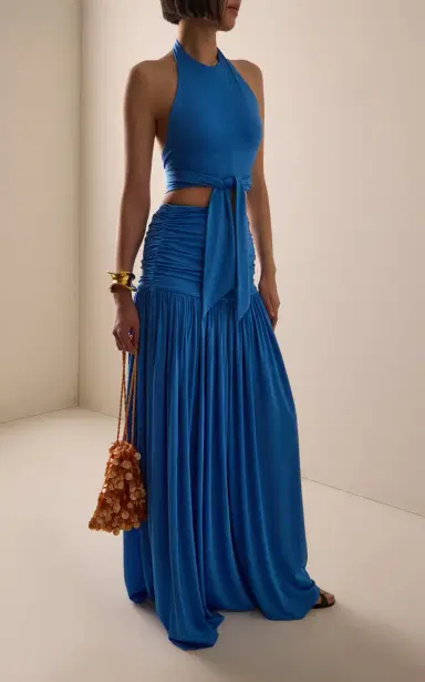 FRANÇOISE Exclusive La Isla Isabella Jersey Maxi Skirt | Thumbnail 2