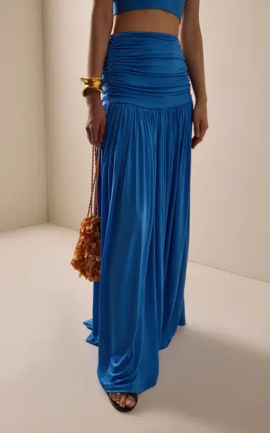 FRANÇOISE Exclusive La Isla Isabella Jersey Maxi Skirt | Thumbnail 3