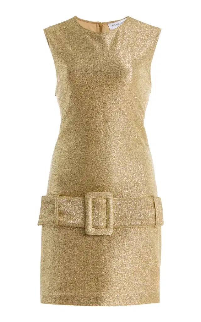 FRANÇOISE Exclusive La Isla Clover Metallic Jersey Mini Dress