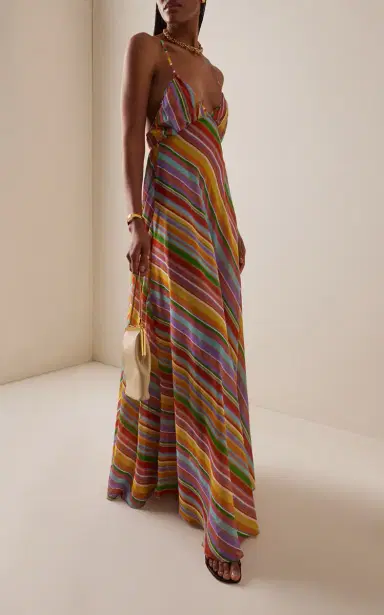 FRANÇOISE Exclusive La Isla Aisha Cotton-Silk Maxi Dress | Thumbnail 2