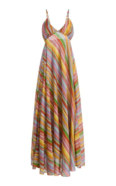 FRANÇOISE Exclusive La Isla Aisha Cotton-Silk Maxi Dress | Thumbnail 1