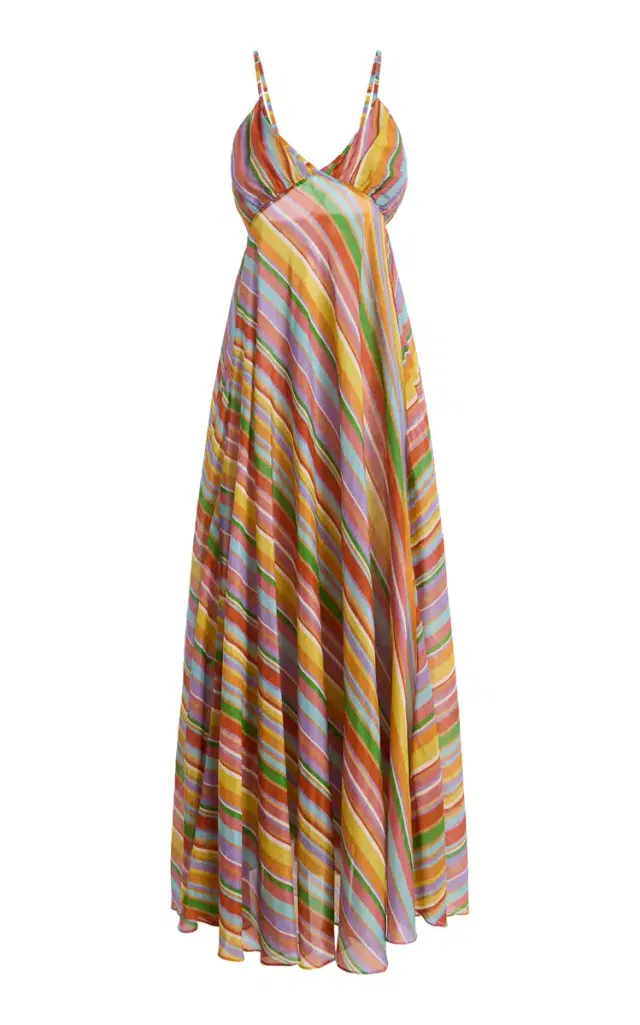 FRANÇOISE Exclusive La Isla Aisha Cotton-Silk Maxi Dress