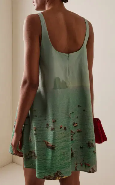 Staud Brio Printed Cotton Mini Dress | Thumbnail 4 Staud Brio Printed Cotton Mini Dress | Thumbnail 4