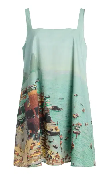 Staud Brio Printed Cotton Mini Dress | Thumbnail 6 Staud Brio Printed Cotton Mini Dress | Thumbnail 6