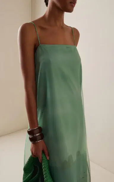 Staud Delfina Printed Organza Maxi Dress | Thumbnail 3