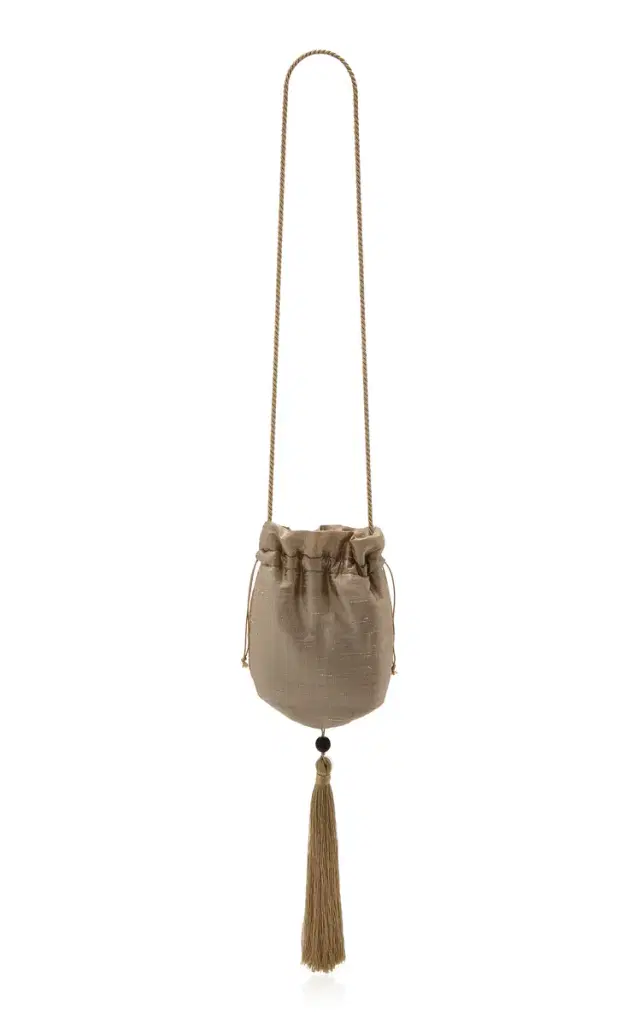 Le Sundial Exclusive La Isla Étoile Tasseled Silk Pouch