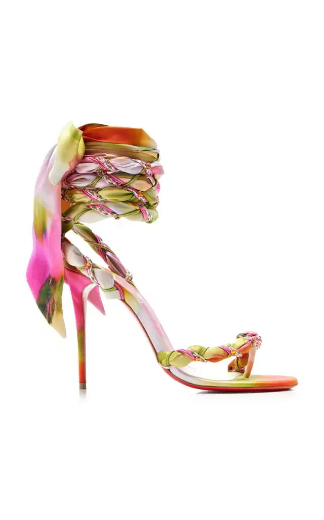Christian Louboutin Exclusive La Isla Vaporetta 100mm Satin Sandals