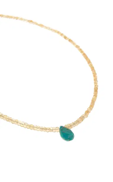 JIA JIA Citrine Turquoise Raindrop Necklace | Thumbnail 3 JIA JIA Citrine Turquoise Raindrop Necklace | Thumbnail 3
