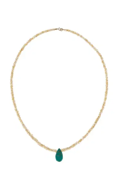 JIA JIA Citrine Turquoise Raindrop Necklace | Thumbnail 1 JIA JIA Citrine Turquoise Raindrop Necklace | Thumbnail 1
