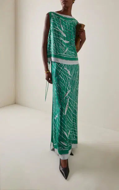 Altuzarra Siggi Tie-Detailed Silk Top | Thumbnail 2 Altuzarra Siggi Tie-Detailed Silk Top | Thumbnail 2